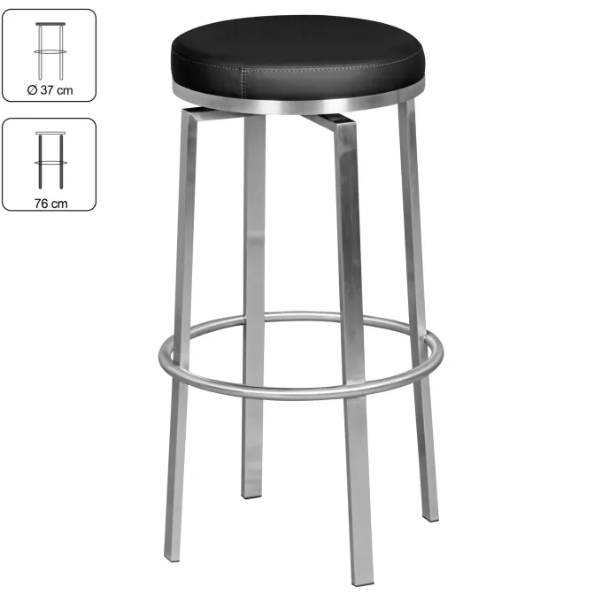 FineBuy Design Barhocker Tresenhocker Drehbar Barstuhl Bistrohocker Gepolstert