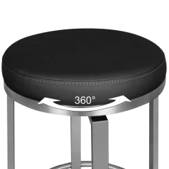 FineBuy Design Barhocker Tresenhocker Drehbar Barstuhl Bistrohocker Gepolstert