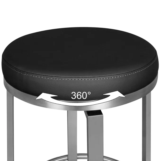 FineBuy Design Barhocker Tresenhocker Drehbar Barstuhl Bistrohocker Gepolstert