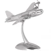 FineBuy Design Deko Flugzeug Propeller aus Aluminium Flieger Farbe Silber