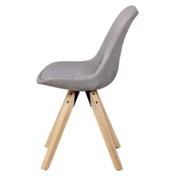 FineBuy 2er Set Esszimmerstühle Retro Stuhl Küchenstühle Stoff Stühle