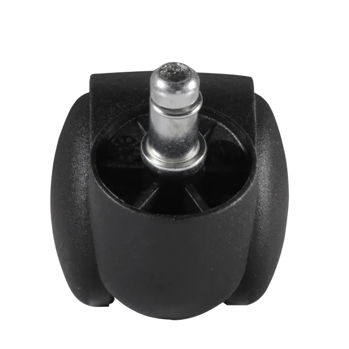 FineBuy 5er Set Rollen für Bürostuhl 11 Teppichbodenrollen 50 mm Weichbodenrollen