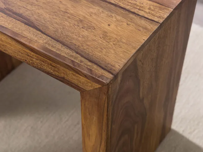 FineBuy 3er Set Satztisch Massivholz Wohnzimmertisch Landhausstil Beistelltisch