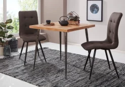 FineBuy Esstisch Holz Esszimmertisch Massiv Akazie Küchentisch Tisch Esszimmer