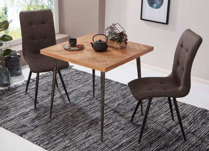 FineBuy Esstisch Holz Esszimmertisch Massiv Akazie Küchentisch Tisch Esszimmer