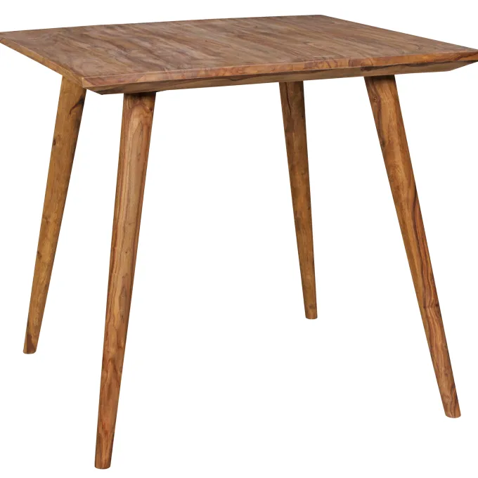 FineBuy Esstisch Holz Massiv Esszimmertisch Sheesham Küchentisch Klein Rustikal