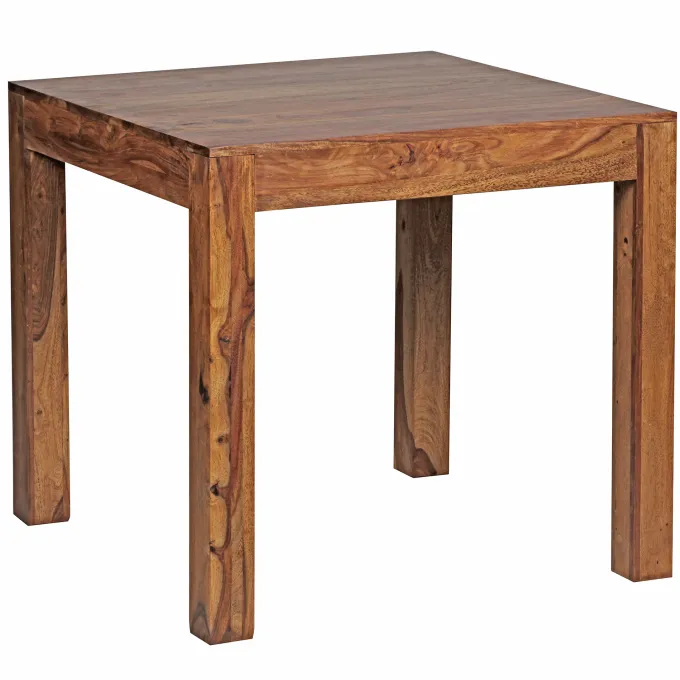 FineBuy Esstisch Massivholz Sheesham Esszimmer-Tisch Küchentisch Landhaus-Stil