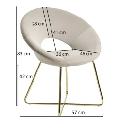 FineBuy Esszimmerstuhl Samt / Metall Küchenstuhl Polsterstuhl Stuhl Esszimmer
