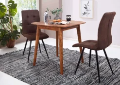 FineBuy Esszimmertisch Massivholz Sheesham Esstisch