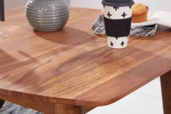 FineBuy Esszimmertisch Massivholz Sheesham Esstisch