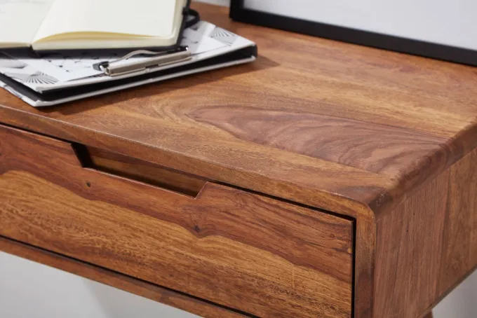 FineBuy Konsolentisch FB51402 90cm Anrichte Schreibtisch Schminktisch Massivholz