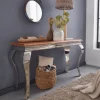 FineBuy Konsolentisch Massivholz 130 cm Flurtisch Anrichte Modern Schreibtisch