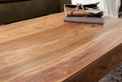 FineBuy Massiv-Holz Couchtisch Wohnzimmertisch Beistelltisch Landhaus Sofatisch