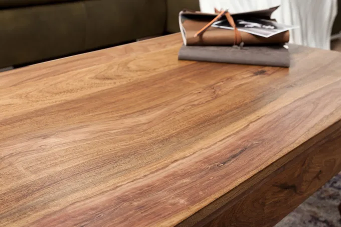 FineBuy Massiv-Holz Couchtisch Wohnzimmertisch Beistelltisch Landhaus Sofatisch
