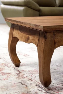 FineBuy Massiv-Holz Couchtisch Wohnzimmertisch Beistelltisch Landhaus Sofatisch