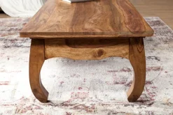 FineBuy Massiv-Holz Couchtisch Wohnzimmertisch Beistelltisch Landhaus Sofatisch
