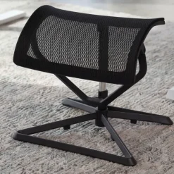 FineBuy Ottoman Beinauflage für Chefsessel Fußauflage Höhe & Neigung einstellbar