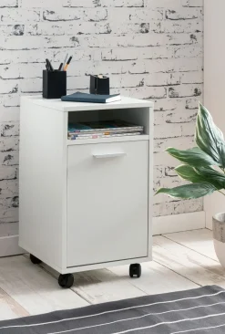 FineBuy Rollcontainer Schreibtischcontainer 33x60x38 Bürocontainer Holz