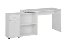 FineBuy Schreibtisch Computer Eckschreibtisch Bürotisch Regal Winkel PC Tisch