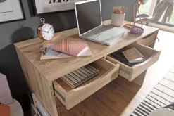 FineBuy Schreibtisch MASSA 120 cm Design Bürotisch Sonoma Jugendschreibtisch