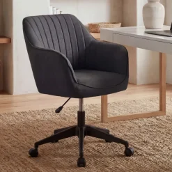 FineBuy Schreibtischstuhl MIAMI Stoff Drehstuhl Bürostuhl 120 kg Schalenstuhl