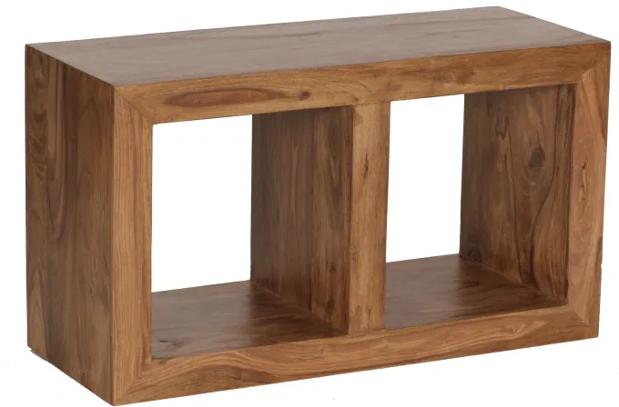FineBuy Standregal Massivholz 88cm Holzregal Naturprodukt Beistelltisch Landhaus