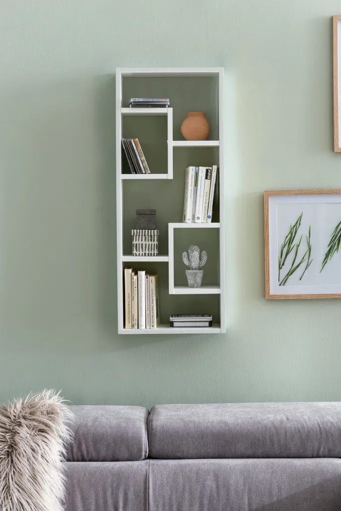 FineBuy Wandregal Hängeregal 36 x 90 x 13,5 cm Holz Wandboard Dekoregal Modern