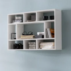 FineBuy Wandregal Hängeregal Wandboard Holz Bücherregal Klein Modern