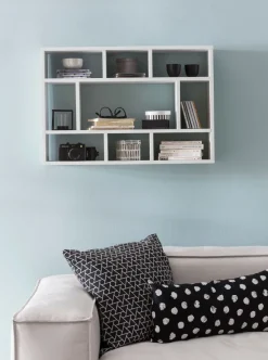 FineBuy Wandregal Hängeregal Wandboard Holz Bücherregal Klein Modern