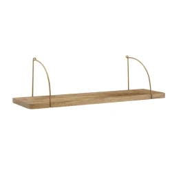 FineBuy Wandregal Holz Metall Hängeregal Regal Klein Industrial Bücherregal Wand