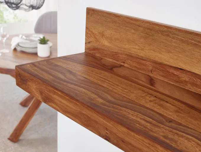FineBuy Wandregal Massivholz Regal Landhausstil Holzregal Wandboard