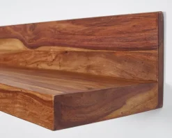 FineBuy Wandregal Massivholz Regal Landhausstil Holzregal Wandboard