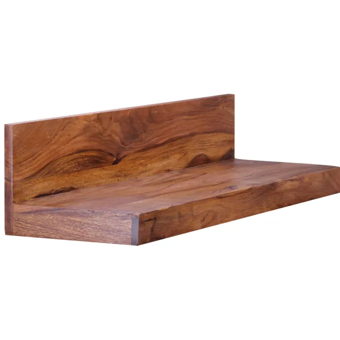 FineBuy Wandregal Massivholz Regal Landhausstil Holzregal Wandboard