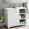 FineBuy Waschbeckenunterschrank FB51390 weiß Badschrank Waschtisch Unterschrank