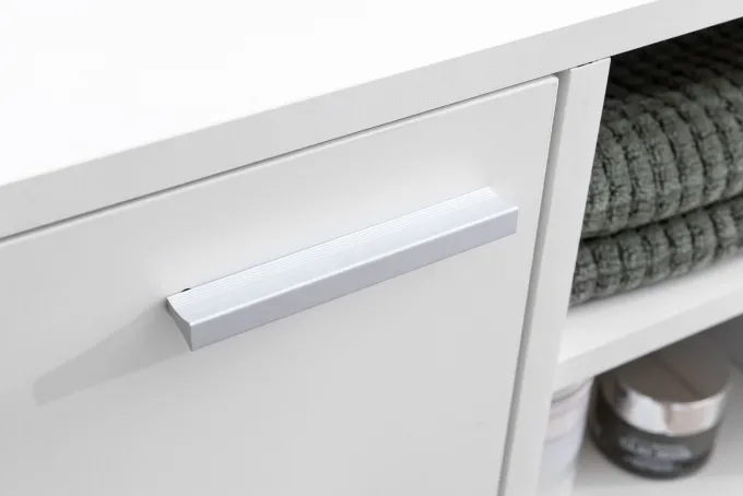 FineBuy Waschbeckenunterschrank FB51390 weiß Badschrank Waschtisch Unterschrank