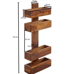 FineBuy Zeitungsständer Massivholz Zeitschriftenständer Prospekthalter Landhaus