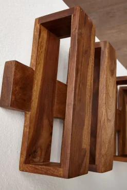 FineBuy Zeitungsständer Massivholz Zeitschriftenständer Prospekthalter Landhaus