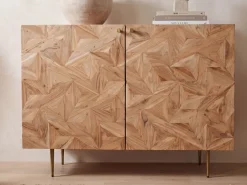 Hausbar Massivholz 90cm Barschrank Weinschrank Getränkeschrank Design Bar Möbel
