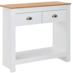 Konsolentisch FineBuy Anrichte 85x35x76 cm Ablagetisch Flurtisch Weiß Tisch