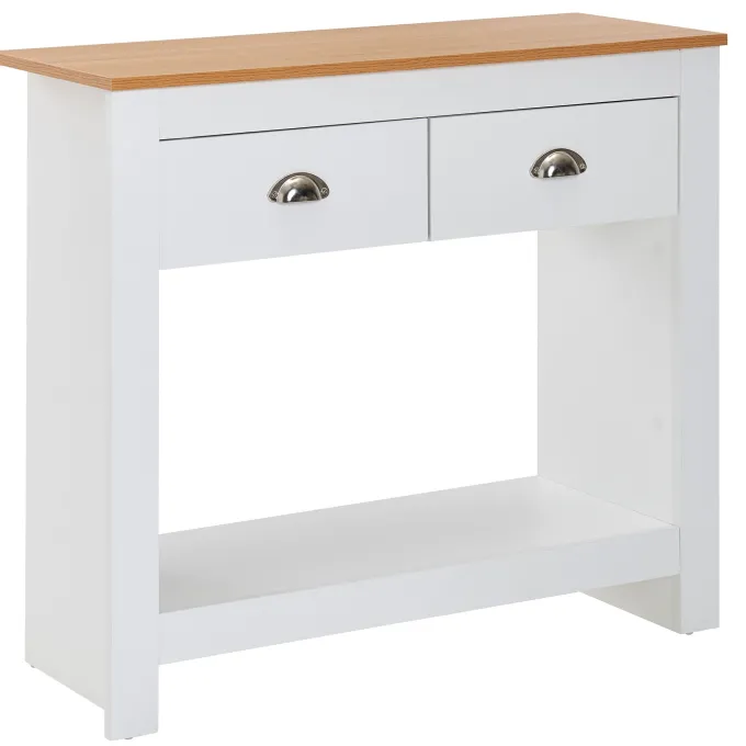 Konsolentisch FineBuy Anrichte 85x35x76 cm Ablagetisch Flurtisch Weiß Tisch