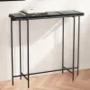 Konsolentisch FineBuy Anrichte 90 cm Ablagetisch Flurtisch Glas Metall Modern