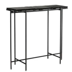 Konsolentisch FineBuy Anrichte 90 cm Ablagetisch Flurtisch Glas Metall Modern