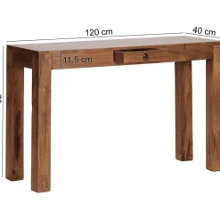 Konsolentisch Holz Massiv Wandtisch Konsole Anrichte 1 Schublade Schreibtisch