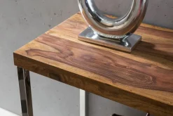 Konsolentisch Holz Massiv 120 x 45 Wandtisch Konsole Computertisch Schreibtisch