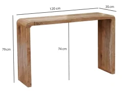 Konsolentisch Massivholz Anrichte 120cm Flurtisch Holz Dielentisch Handmade