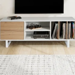 Lowboard FineBuy Fernsehkommode 150 cm TV Schrank Regal Fernsehschrank Modern