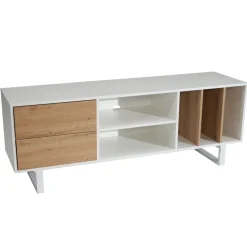 Lowboard FineBuy Fernsehkommode 150 cm TV Schrank Regal Fernsehschrank Modern