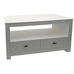 Lowboard Weiß 85cm TV Board Schubladen Fernsehunterschrank Fernsehschrank Modern