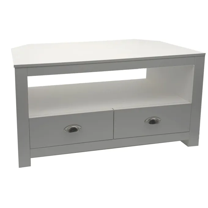 Lowboard Weiß 85cm TV Board Schubladen Fernsehunterschrank Fernsehschrank Modern