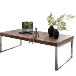 Massiver Couchtisch 120cm Wohnzimmertisch Holz Tisch Massiv Beistelltisch